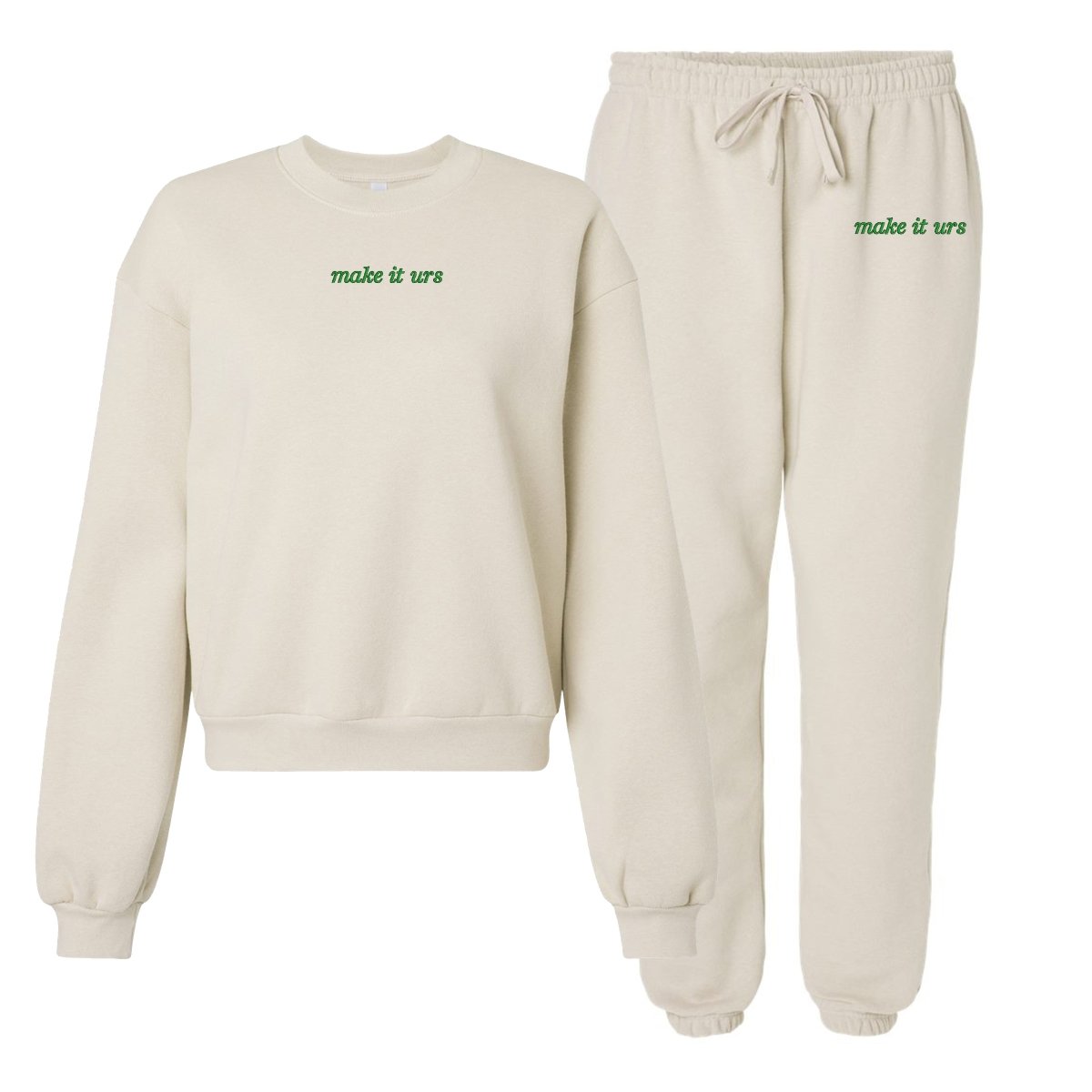 Make It Yours™ American Apparel Cropped Crewneck Set - United Monograms