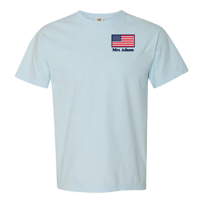 Make It Yours™ 'American Flag' Comfort Colors T-Shirt - United Monograms