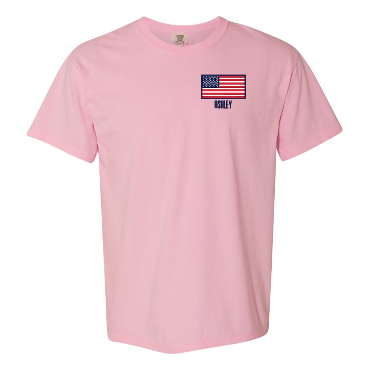 Make It Yours™ 'American Flag' Comfort Colors T-Shirt - United Monograms