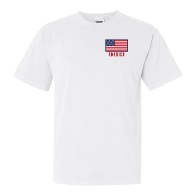Make It Yours™ 'American Flag' Comfort Colors T-Shirt - United Monograms