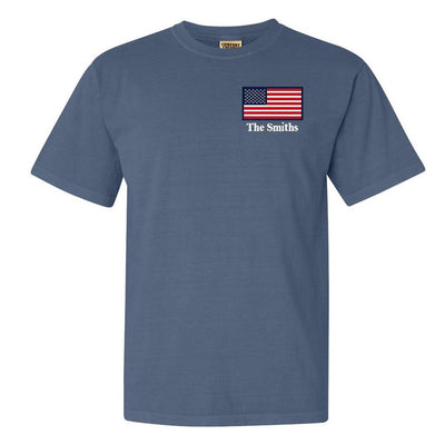 Make It Yours™ 'American Flag' Comfort Colors T-Shirt - United Monograms