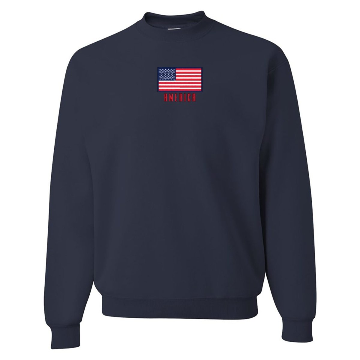 Make It Yours™ 'American Flag' Crewneck Sweatshirt - United Monograms