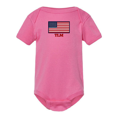 Make It Yours™ 'American Flag' Infant Onesie - United Monograms
