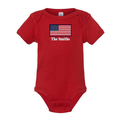 Make It Yours™ 'American Flag' Infant Onesie - United Monograms
