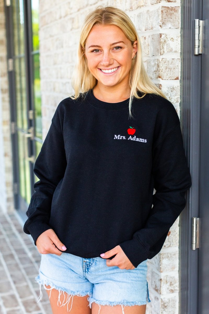 Make It Yours™ Apple Crewneck Sweatshirt - United Monograms