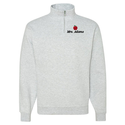 Make It Yours™ Apple Quarter Zip Sweatshirt - United Monograms