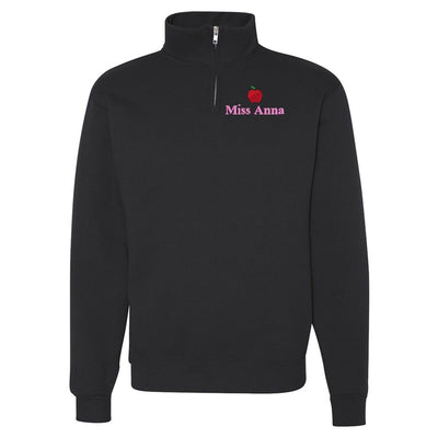 Make It Yours™ Apple Quarter Zip Sweatshirt - United Monograms