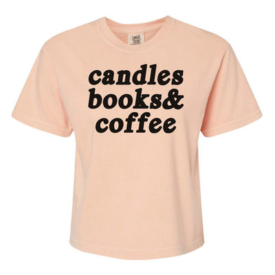 Make It Yours™ '...Books & Coffee' Boxy T-Shirt - United Monograms