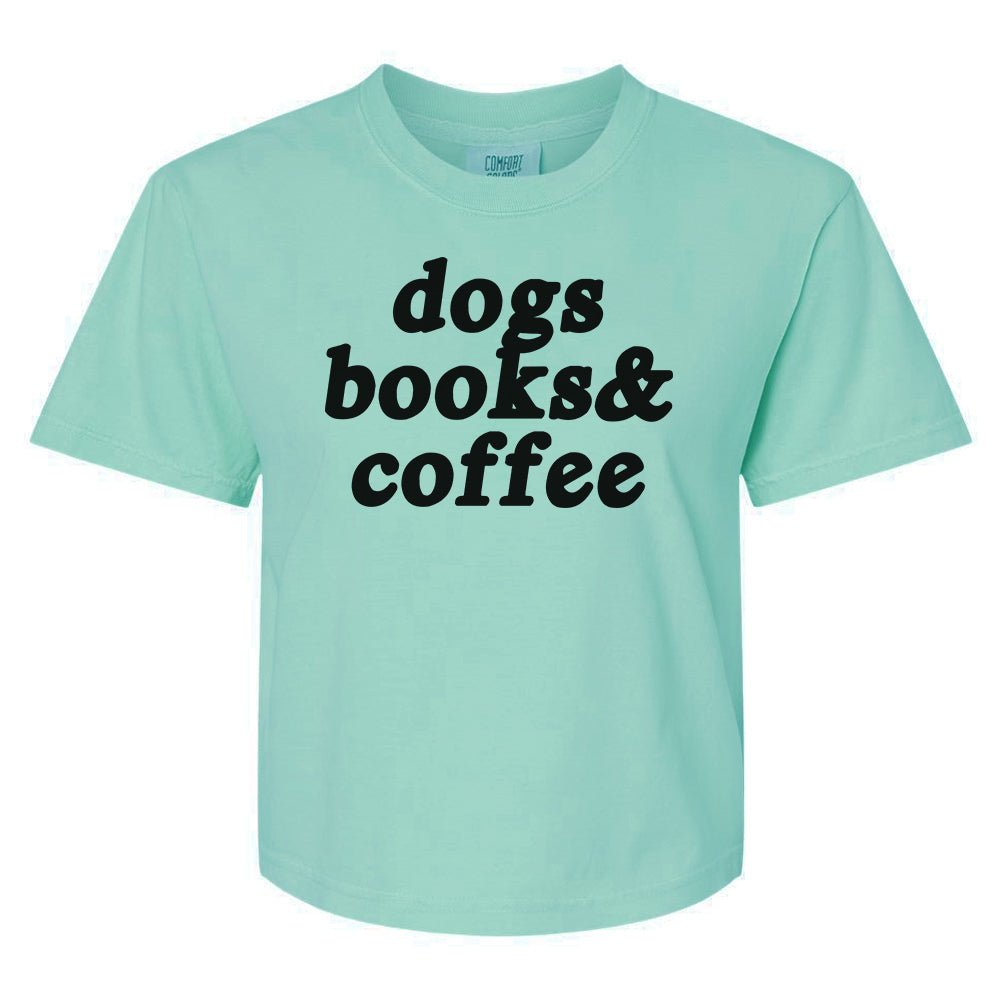 Make It Yours™ '...Books & Coffee' Boxy T-Shirt - United Monograms