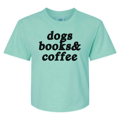 Make It Yours™ '...Books & Coffee' Boxy T-Shirt - United Monograms