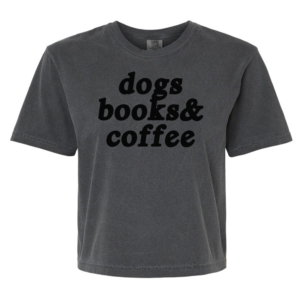 Make It Yours™ '...Books & Coffee' Boxy T-Shirt - United Monograms