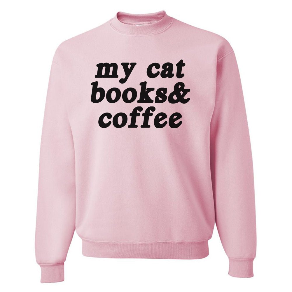 Make It Yours™ '...Books & Coffee' Crewneck Sweatshirt - United Monograms