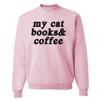 Make It Yours™ '...Books & Coffee' Crewneck Sweatshirt - United Monograms