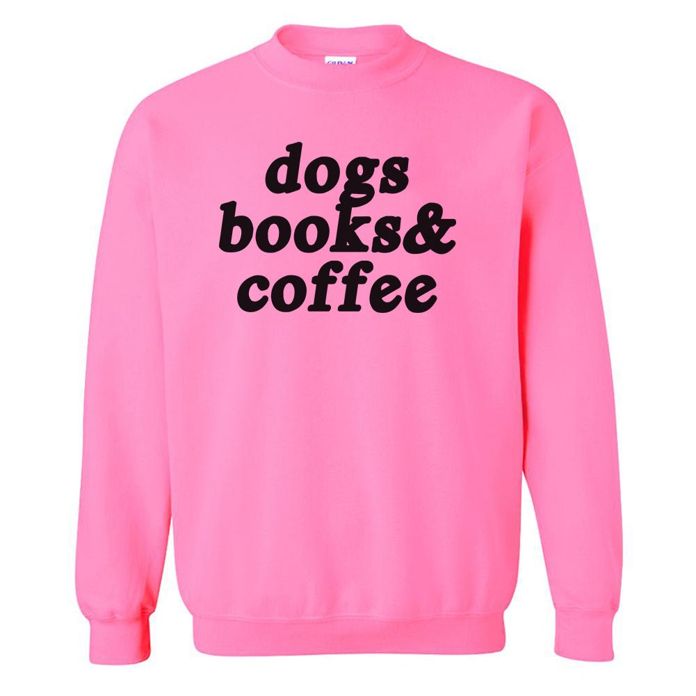 Make It Yours™ '...Books & Coffee' Crewneck Sweatshirt - United Monograms