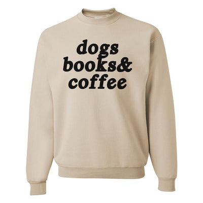 Make It Yours™ '...Books & Coffee' Crewneck Sweatshirt - United Monograms