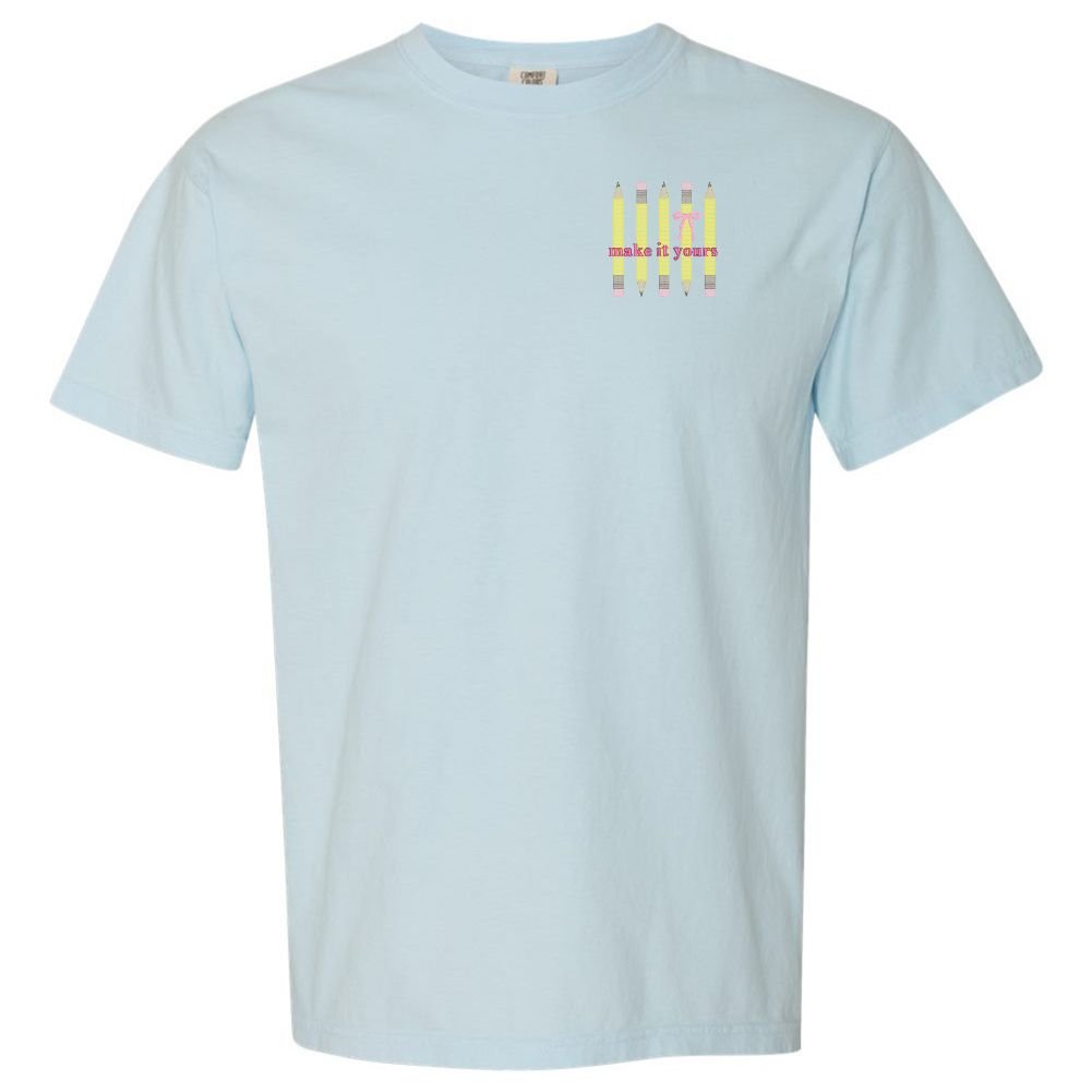 Make It Yours™ Bow Pencil T - Shirt - United Monograms