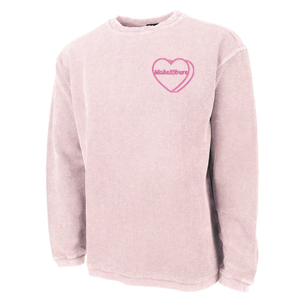 Make It Yours™ 'Candy Heart' Embroidered Corded Crewneck - United Monograms