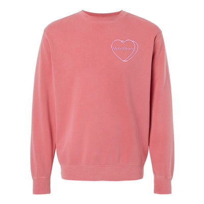 Make It Yours™ 'Candy Heart' Embroidered Cozy Crew - United Monograms