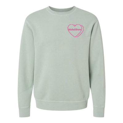 Make It Yours™ 'Candy Heart' Embroidered Cozy Crew - United Monograms