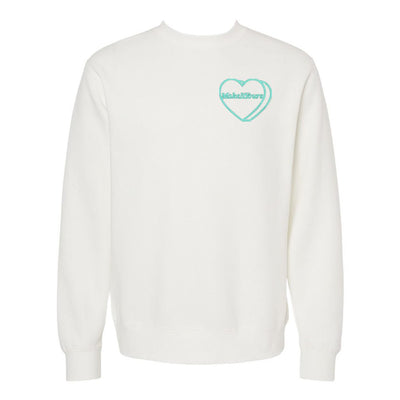 Make It Yours™ 'Candy Heart' Embroidered Cozy Crew - United Monograms