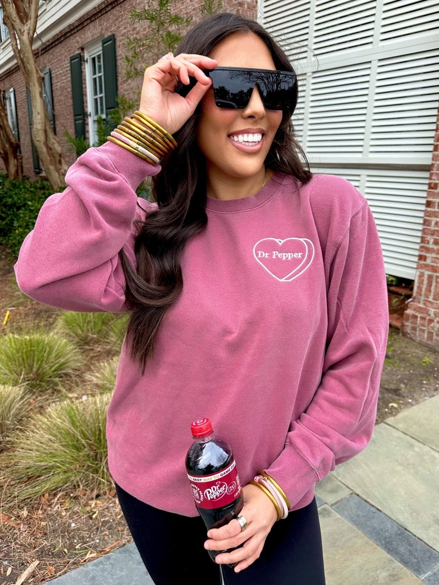 Make It Yours™ 'Candy Heart' Embroidered Cozy Crew - United Monograms