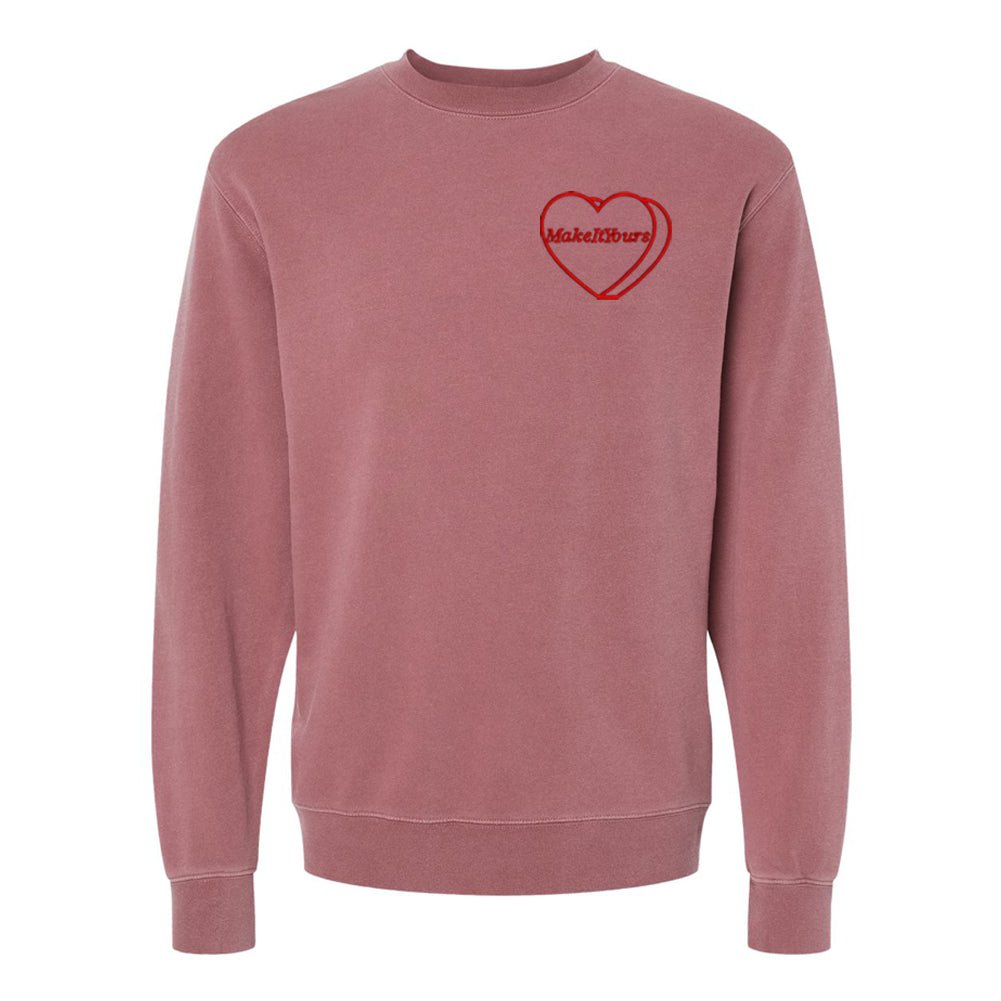 Make It Yours™ 'Candy Heart' Embroidered Cozy Crew - United Monograms