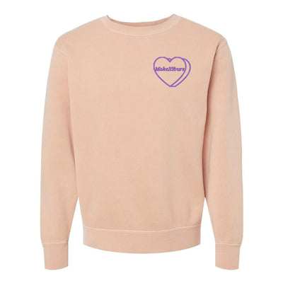 Make It Yours™ 'Candy Heart' Embroidered Cozy Crew - United Monograms
