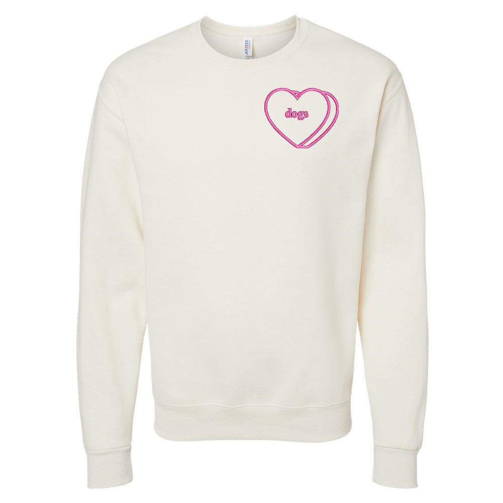 Make It Yours™ 'Candy Heart' Embroidered Sweatshirt - United Monograms