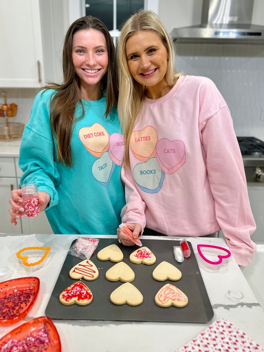 Make It Yours™ 'Candy Hearts' Crewneck Sweatshirt - United Monograms