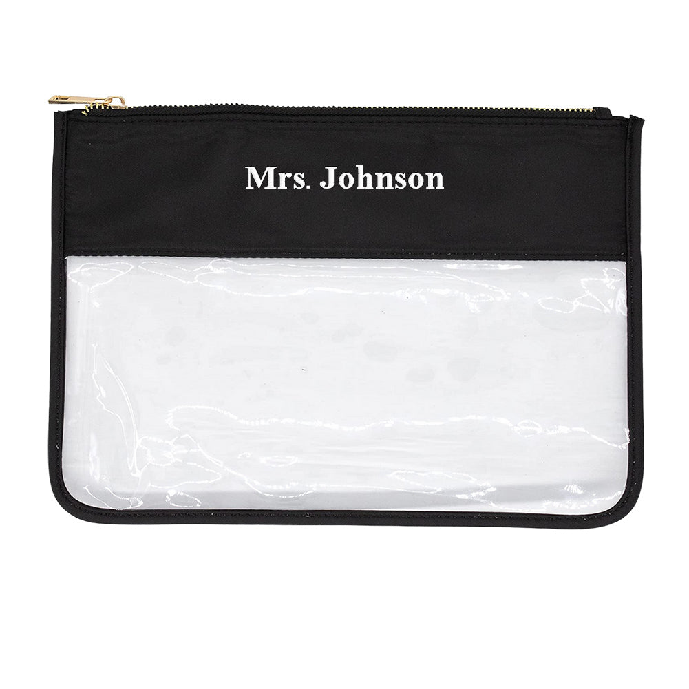 Make It Yours™ Clear Pouch - United Monograms