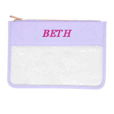 Make It Yours™ Clear Pouch - United Monograms
