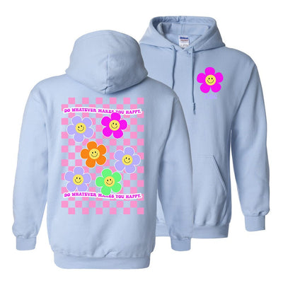 Make It Yours™ 'Do Whatever Makes You Happy' Front & Back Hoodie - United Monograms
