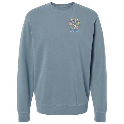 Make It Yours™ 'Floral Paw Print' Cozy Crew - United Monograms