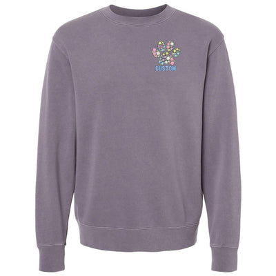 Make It Yours™ 'Floral Paw Print' Cozy Crew - United Monograms