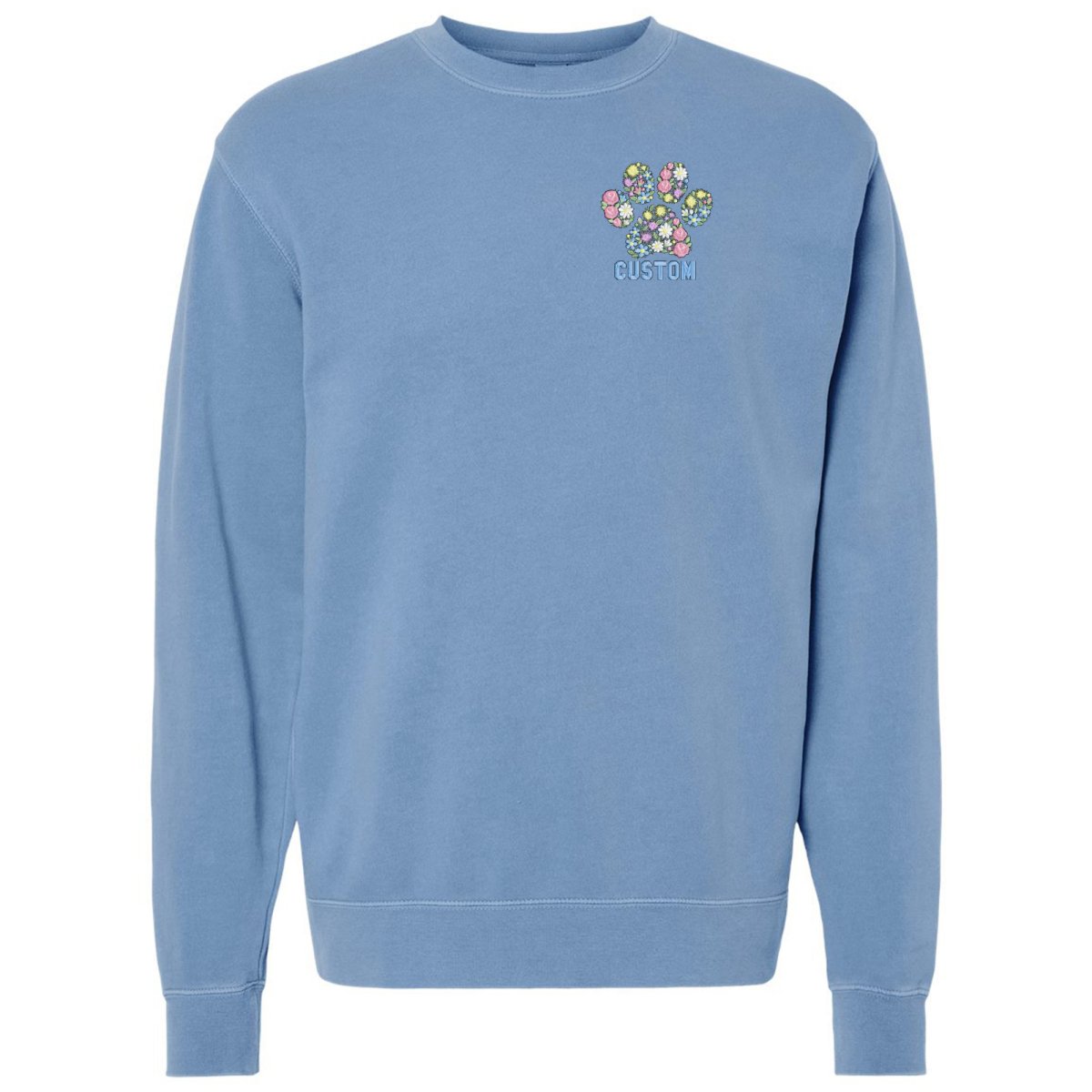 Make It Yours™ 'Floral Paw Print' Cozy Crew - United Monograms