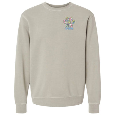 Make It Yours™ 'Floral Paw Print' Cozy Crew - United Monograms