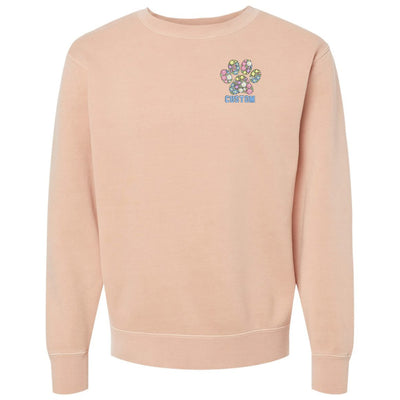 Make It Yours™ 'Floral Paw Print' Cozy Crew - United Monograms
