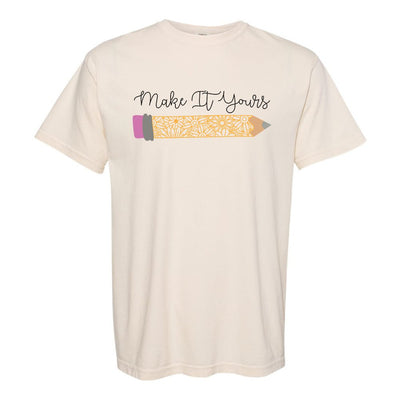 Make It Yours™ 'Floral Pencil' T-Shirt - United Monograms