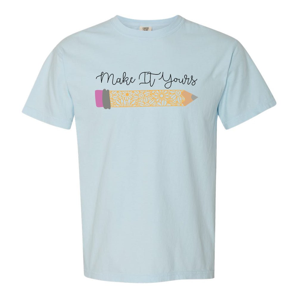 Make It Yours™ 'Floral Pencil' T-Shirt - United Monograms