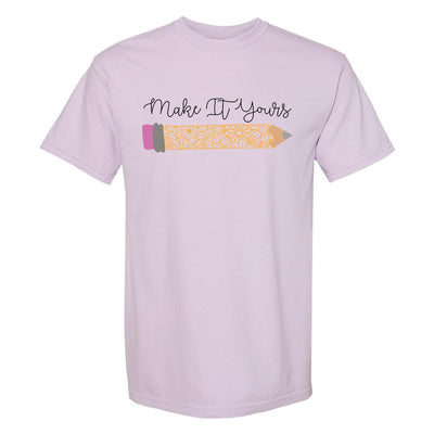 Make It Yours™ 'Floral Pencil' T-Shirt - United Monograms