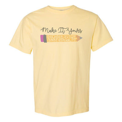 Make It Yours™ 'Floral Pencil' T-Shirt - United Monograms