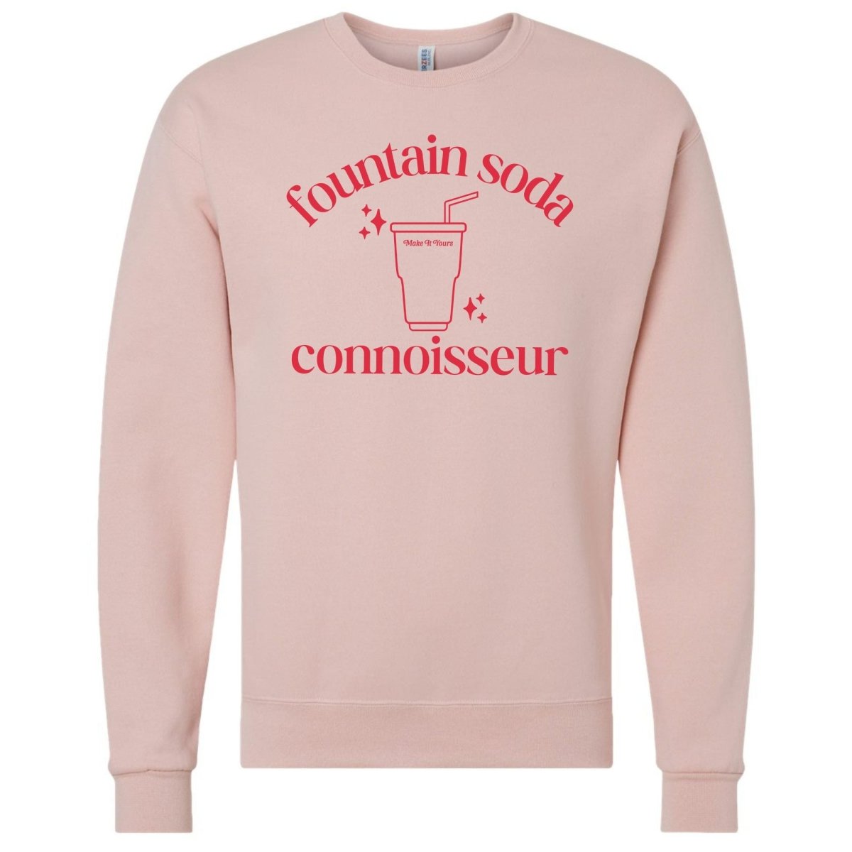 Make It Yours™ 'Fountain Soda Connoisseur' Crewneck Sweatshirt - United Monograms