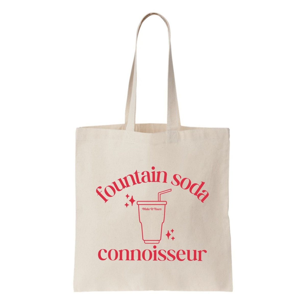 Make It Yours™ 'Fountain Soda Connoisseur' Tote Bag - United Monograms