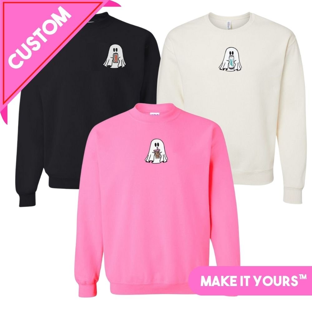 Make It Yours™ 'Ghost Drinks' Crewneck Sweatshirt - United Monograms