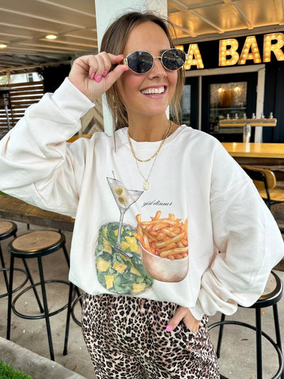 Make It Yours™ ‘Girl Dinner’ Crewneck Sweatshirt - United Monograms