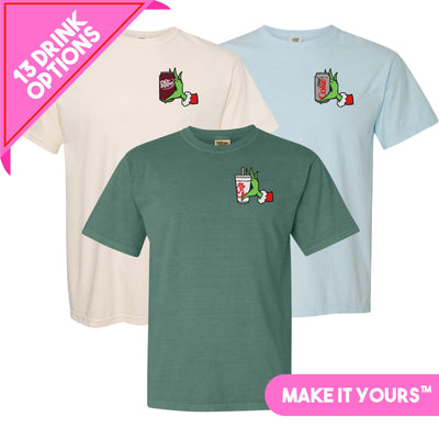 Make It Yours™ Grinch Drinks Tee - United Monograms