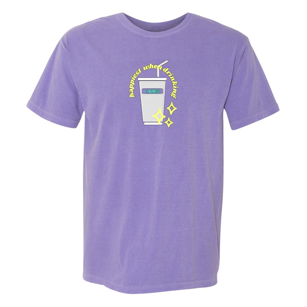 Make It Yours™ 'Happiest When Drinking...' Comfort Colors T-Shirt - United Monograms