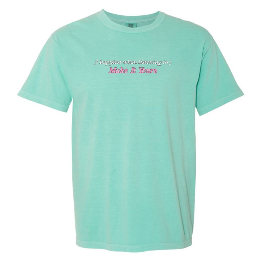 Make It Yours™ 'Happiest When Listening To' T - Shirt - United Monograms