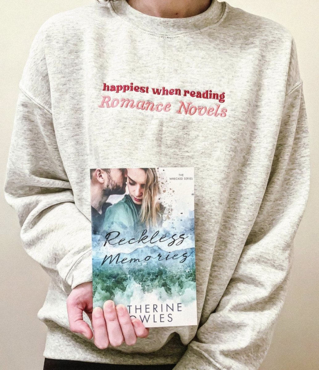 Make It Yours™ 'Happiest When Reading...' Crewneck Sweatshirt - United Monograms