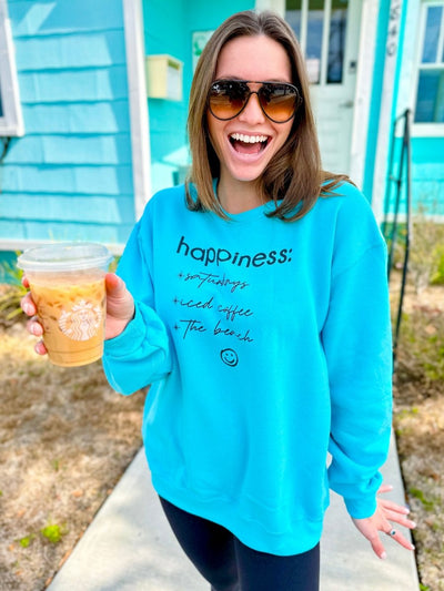 Make It Yours™ 'Happiness Checklist' Crewneck Sweatshirt - United Monograms